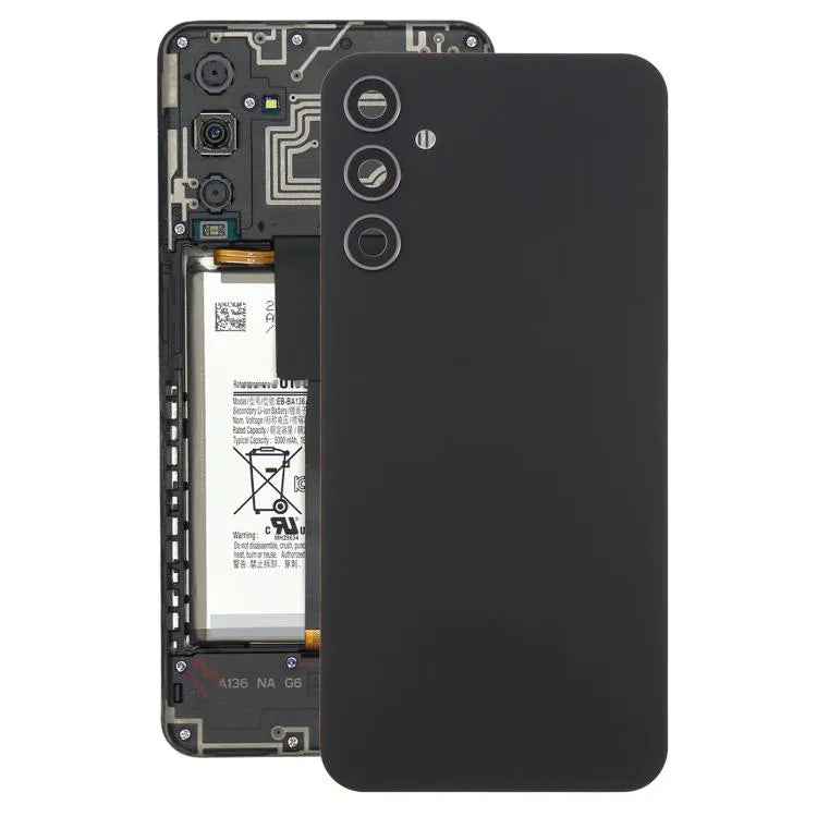 Achterklep met cameralensframe voor Samsung Galaxy A34 SM-A346B (zwart)