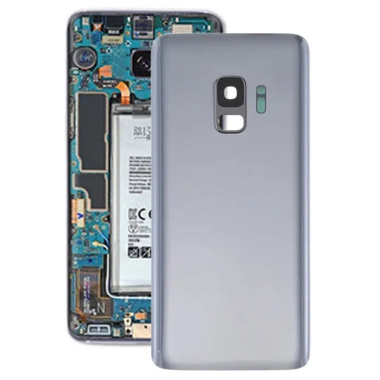 Batterij-achterklep met cameralensframe voor Samsung Galaxy S9 (grijs)