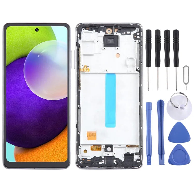 Incell LCD-scherm en digitizer volledige montage met frame voor Samsung Galaxy A52 4G SM-A525