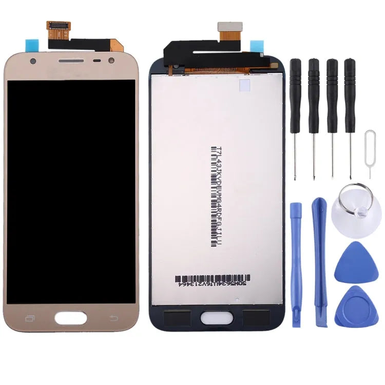 TFT LCD-scherm met digitizer volledige montage voor Samsung Galaxy J3 (2017) J330F (goud)