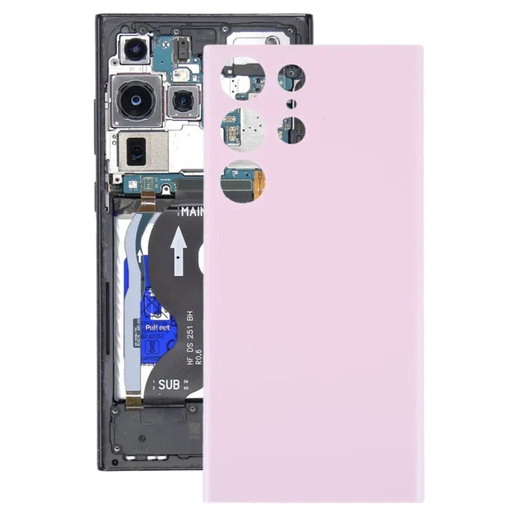 OEM batterij-achterkant voor Samsung Galaxy S23 Ultra 5G SM-S918B (roze)