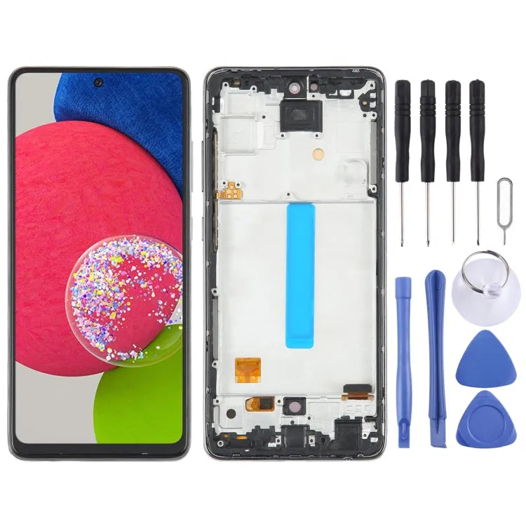 OLED LCD-schermdigitizer met frame voor Samsung Galaxy A52s 5G SM-A528 6,43 inch