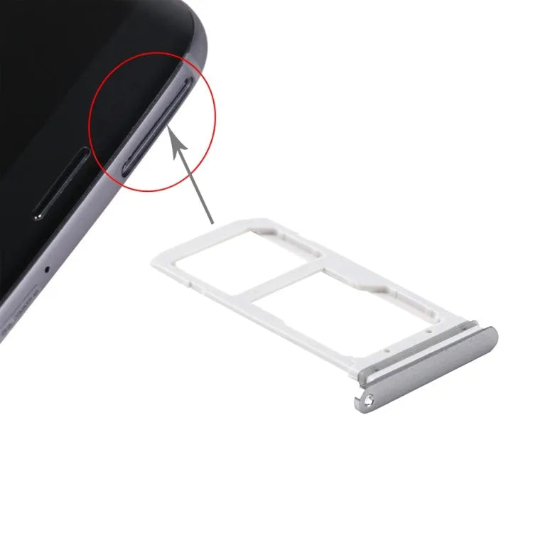 Kaartlade (1x SIM + 1x SD) voor Samsung Galaxy S7 G930 (zwart)