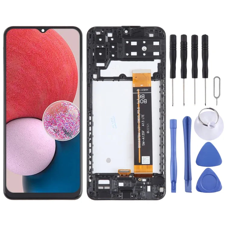 OEM LCD-schermdigitizer inclusief frame voor Samsung Galaxy A13 4G SM-A135