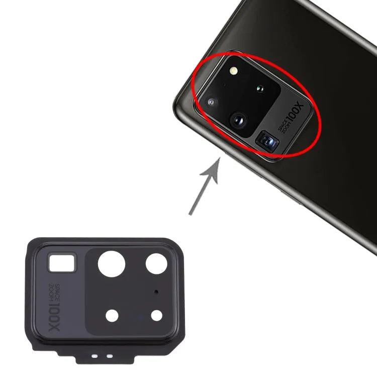 Cameralens-cover voor Samsung Galaxy S20 Ultra (zwart)