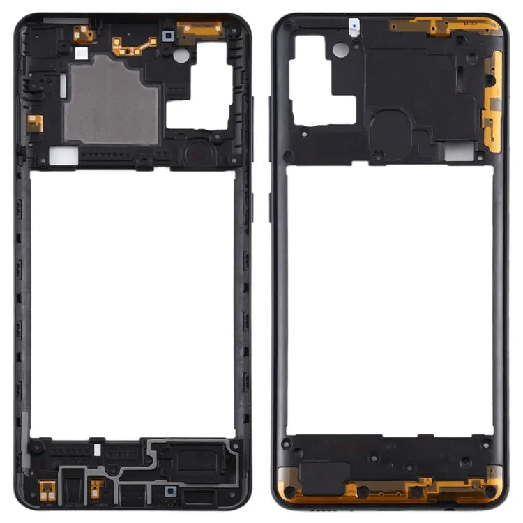 Middelste frame bezelplaat voor Samsung Galaxy A21s (zwart)