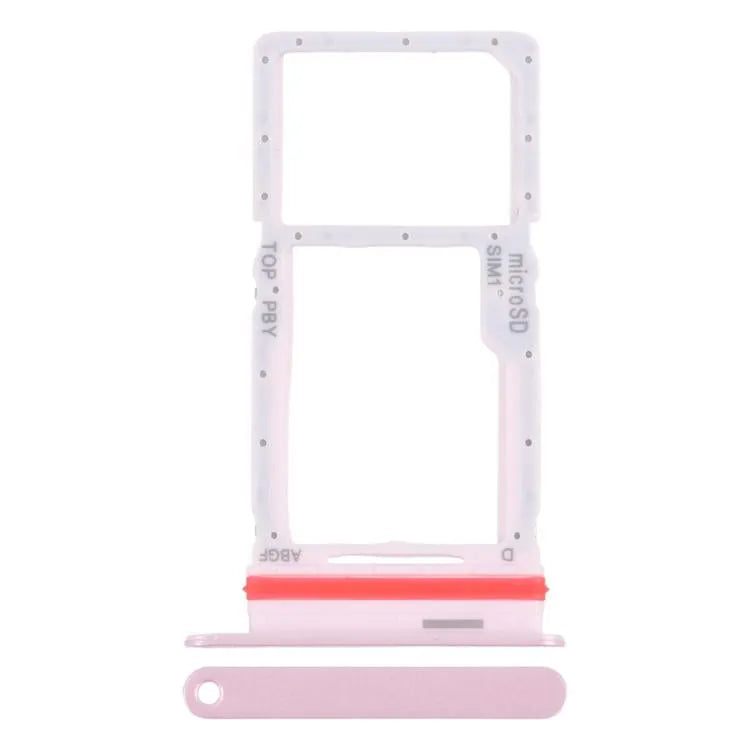 SIM-kaart- en Micro SD-kaartlade voor Samsung Galaxy A27 SM-A276U (roze)