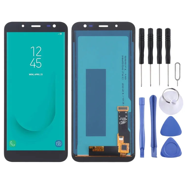 TFT LCD-scherm met digitizer voor Samsung Galaxy J6 (2018) On6 J600F/DS J600G/DS (zwart, volledige montage)
