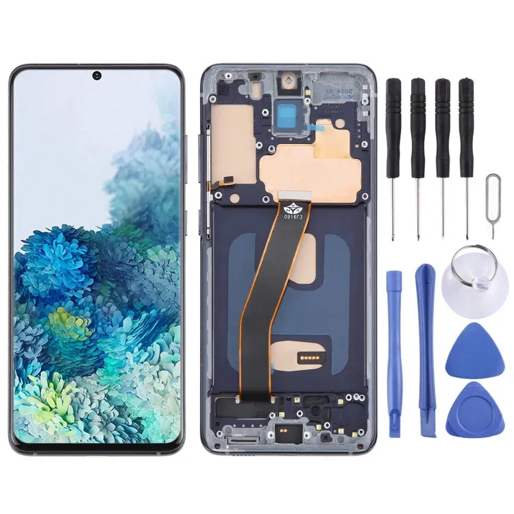TFT LCD-scherm met frame voor Samsung Galaxy S20 4G SM-G980 (zonder vingerafdruk)