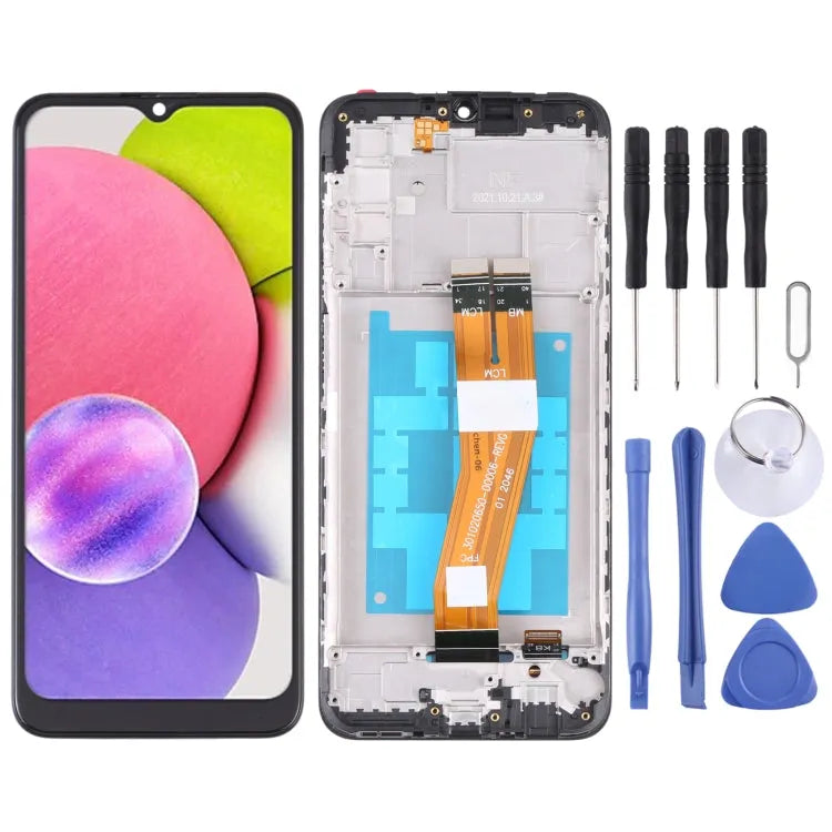 OEM LCD-scherm met frame voor Samsung Galaxy A03s SM-A037G SM-A037M