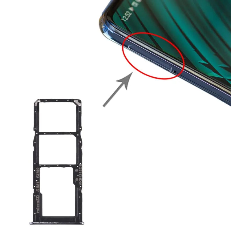 Originele SIM-kaartlade met Micro SD-lade voor Samsung Galaxy A51 A515 (zwart)