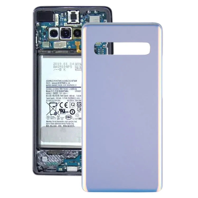 Achterkant behuizing voor Samsung Galaxy S10 5G SM-G977B SM-G977U SM-G977N (zilver)