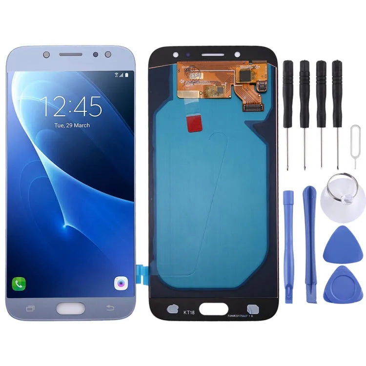 OLED LCD-scherm met digitizer voor Samsung Galaxy J7 2017 J7 Pro J730F DS J730FM DS (blauw)