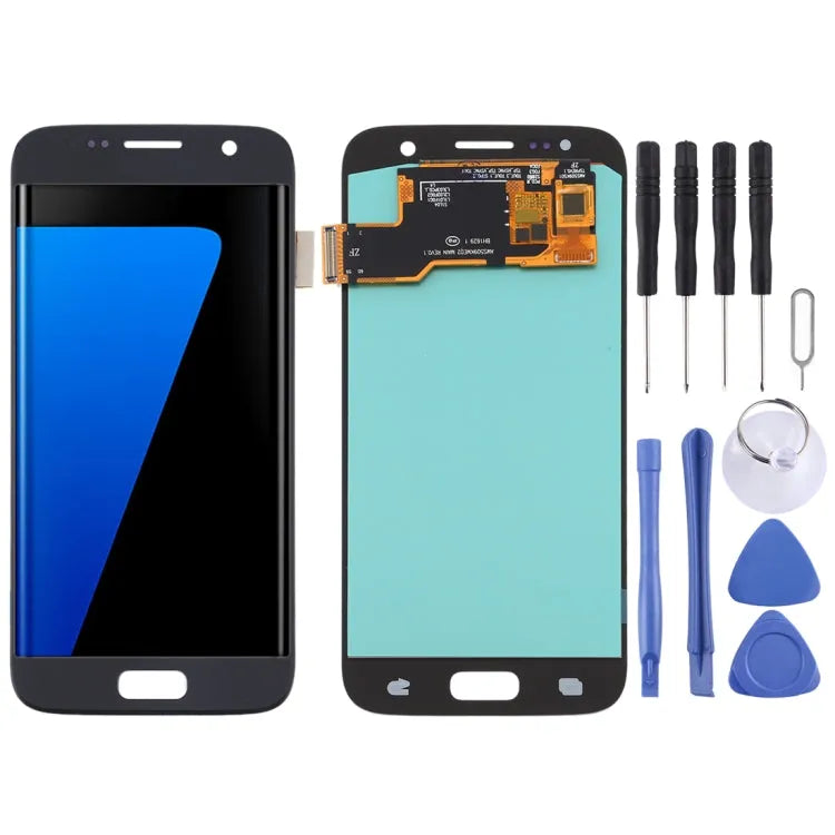 OLED LCD-scherm met digitizer volledige montage voor Samsung Galaxy S7 (zwart)