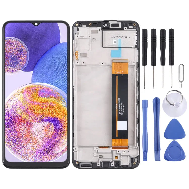 Origineel LCD-scherm met digitizer volledige montage met frame voor Samsung Galaxy A23 SM-A235F