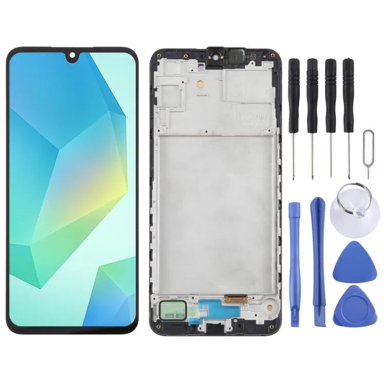 OLED LCD-schermdigitizer volledige montage met frame voor Samsung Galaxy A16 5G SM-A166B 6,66 inch (EU)