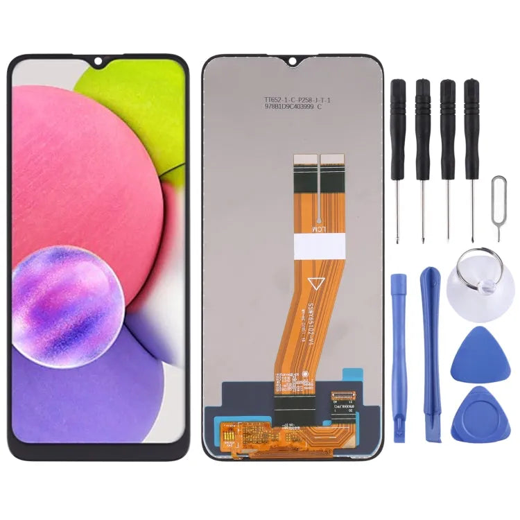 OEM LCD-schermdigitizer volledige montage voor Samsung Galaxy A03s SM-A037F