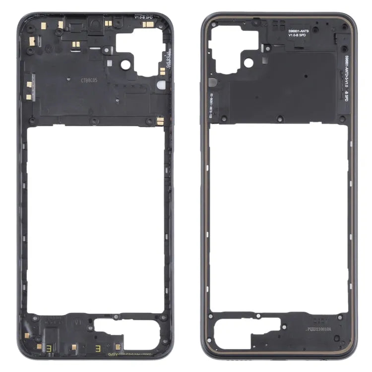 Middelste frame bezelplaat voor Samsung Galaxy A22 5G (zwart)