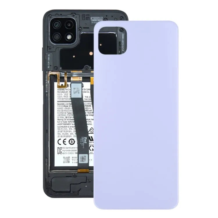 Achterkant batterijklep voor Samsung Galaxy A22 5G (paars)