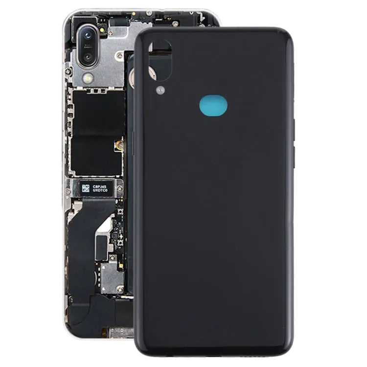 Achterkant batterijklep met zijknoppen voor Samsung Galaxy A10s (zwart)