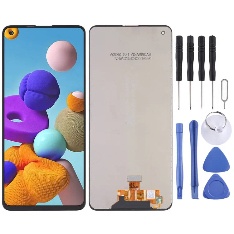 Origineel LCD-scherm met digitizer volledige montage voor Samsung Galaxy A21s SM-A217