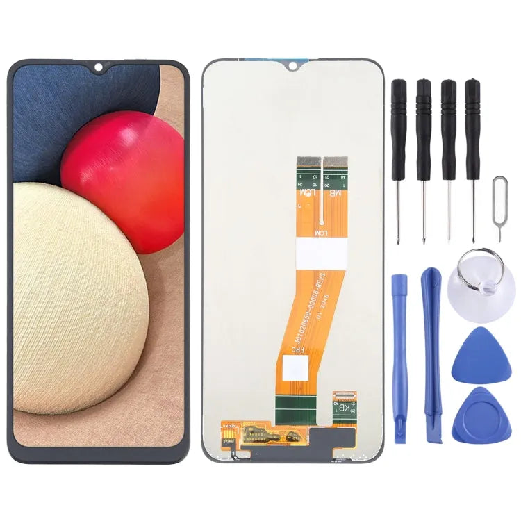 Origineel LCD-scherm met digitizer volledige montage voor Samsung Galaxy A02s SM-A025F (EU)