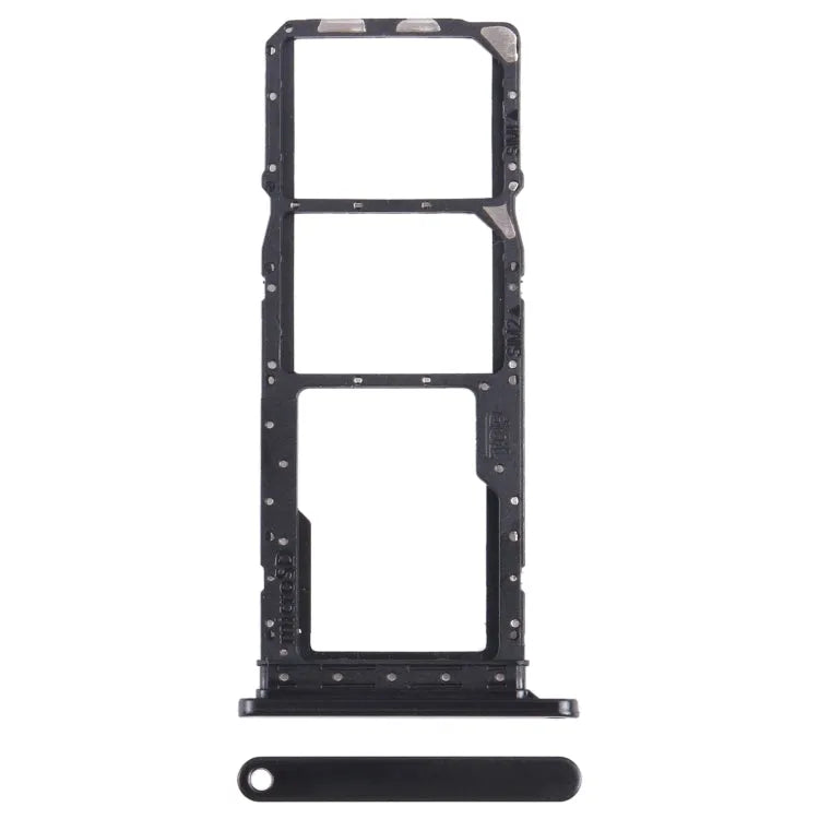 SIM- en microSD-kaarthouder voor Samsung Galaxy A05s SM-A057 (zwart)