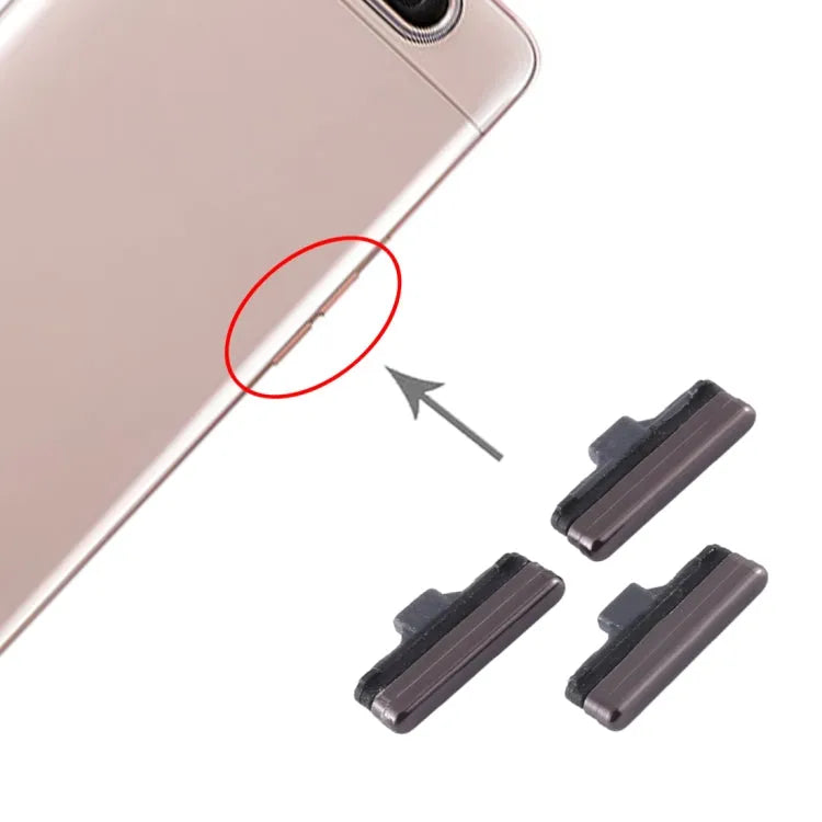 Aan/uit-knop en volumeknop voor Samsung Galaxy A80 SM-A805 (zwart)