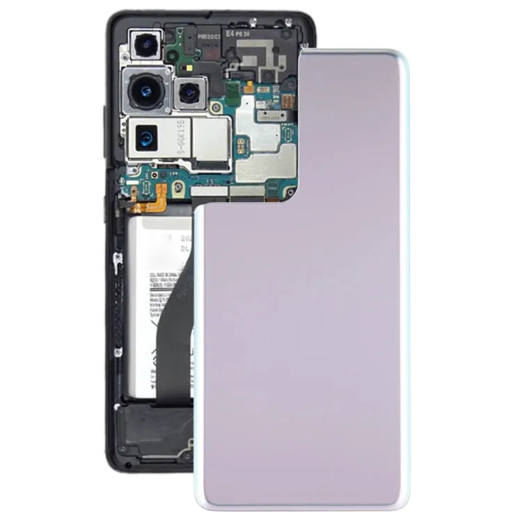 Batterij-achterkant voor Samsung Galaxy S21 Ultra 5G (zilver)