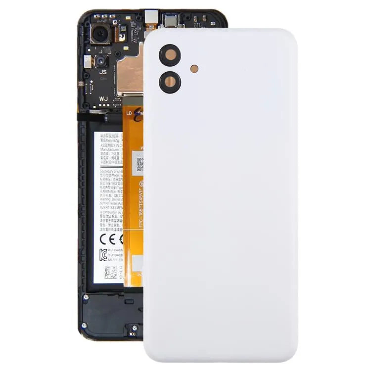 Achterklep met cameralensframe voor Samsung Galaxy A04 SM-A045F (wit)