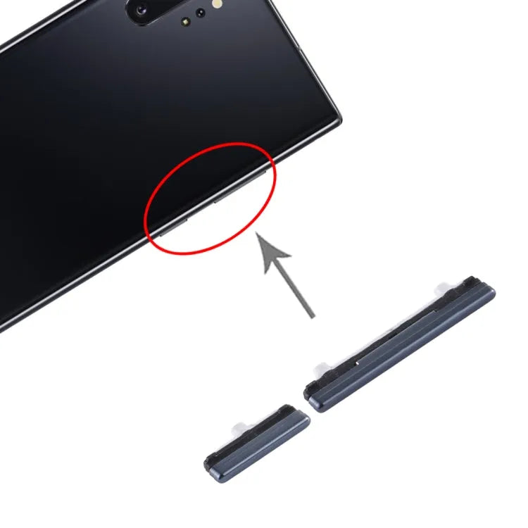 Aan/uit-knop en volumeknop voor Samsung Galaxy Note10+ (zwart)