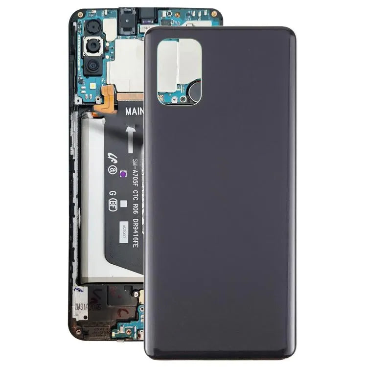 Achterkant behuizing voor Samsung Galaxy A71 4G SM-A715F (zwart)