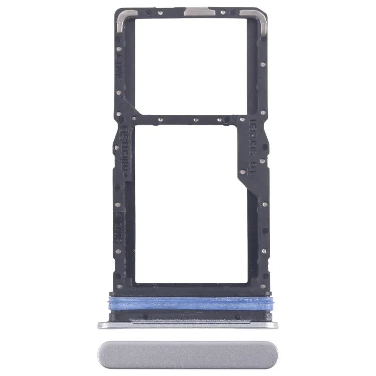 Originele SIM + SIM/Micro SD-kaartlade voor Samsung Galaxy A06 5G SM-A066B (zilver)