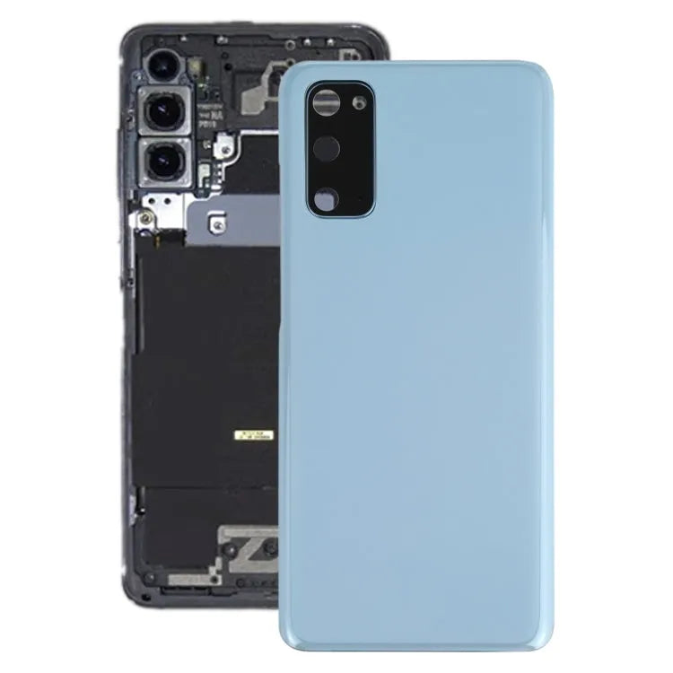 Achterklep batterij met cameralensframe voor Samsung Galaxy S20 (blauw)