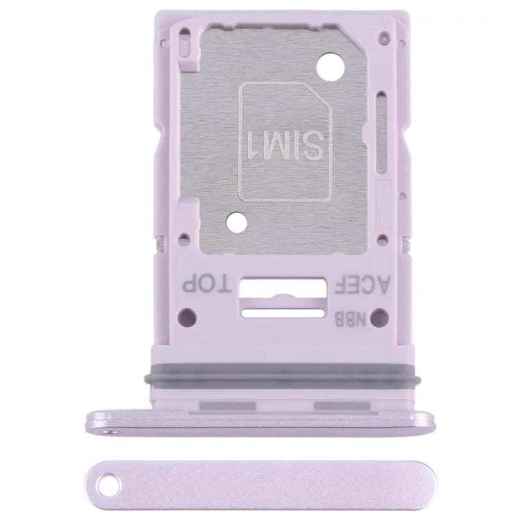 SIM-kaarthouder en SIM/Micro SD-kaarthouder voor Samsung Galaxy A35 SM-A356B (paars)