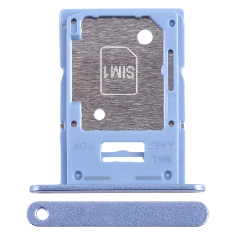 SIM + SIM / Micro SD-kaartlade voor Samsung Galaxy A15 5G SM-A156B (blauw)
