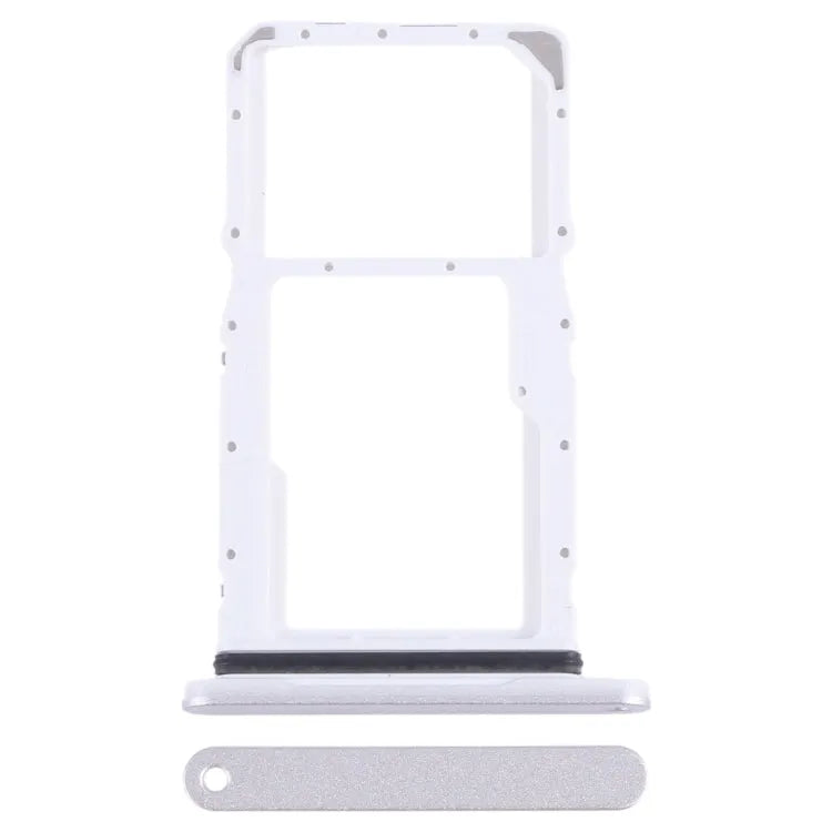 Originele SIM + Micro SD-kaarthouder voor Samsung Galaxy Tab A9+ 5G SM-X215 (zilver)