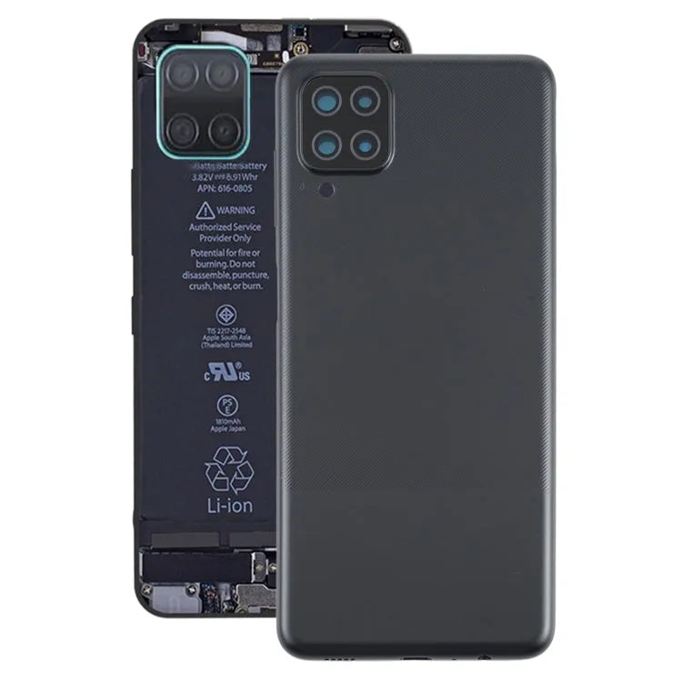 Batterijachterklep voor Samsung Galaxy A12 (zwart)