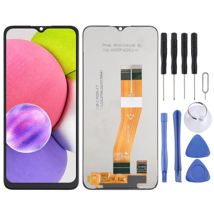 Origineel LCD-scherm met digitizer volledige montage voor Samsung Galaxy A03s SM-A037