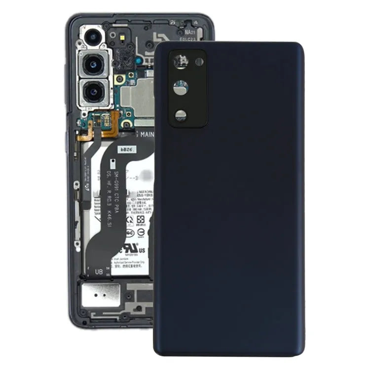 Batterijachterklep met cameralensframe voor Samsung Galaxy S20 FE (zwart)