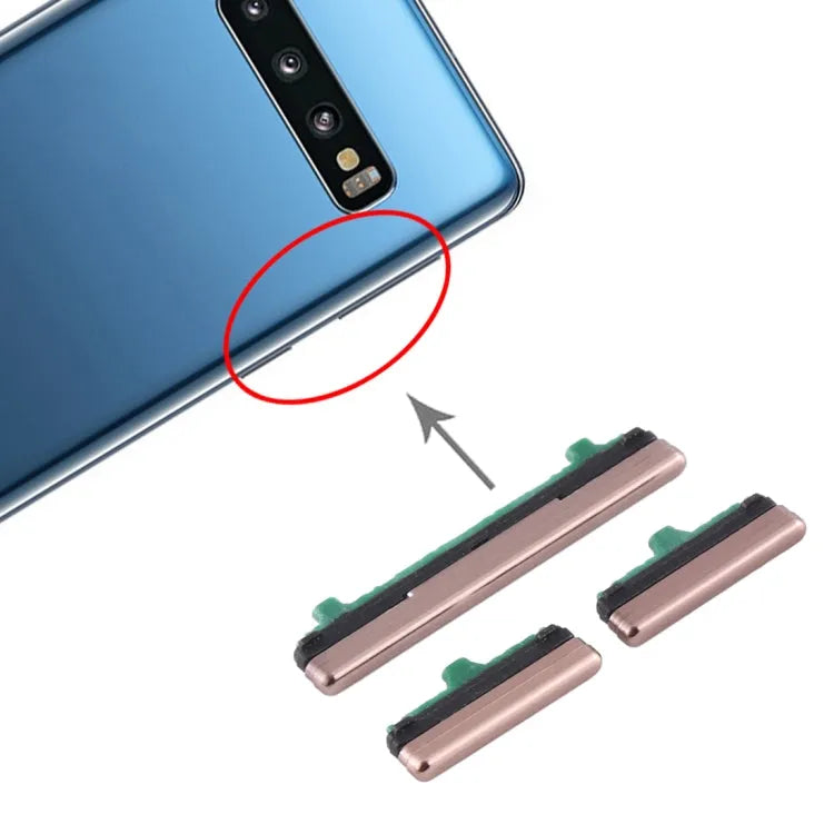 Aan/uit-knop en volumeknop set voor Samsung Galaxy S10 5G (goud)