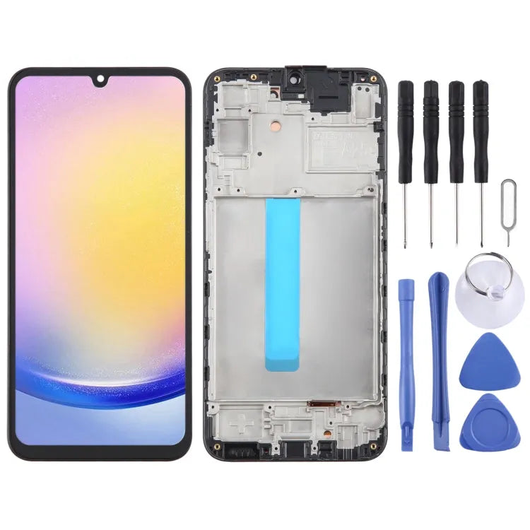 Originele LCD-schermdigitizer met frame voor Samsung Galaxy A25 SM-A256B