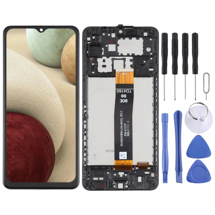 Origineel LCD-scherm met digitizer en frame voor Samsung Galaxy A12 Nacho SM-A127F