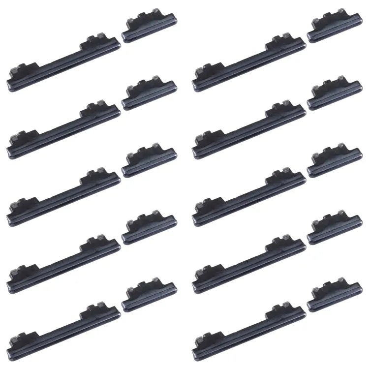 Aan/uit-knop en volumeknop set voor Samsung Galaxy S20 FE SM-G780 (10 stuks, zwart)