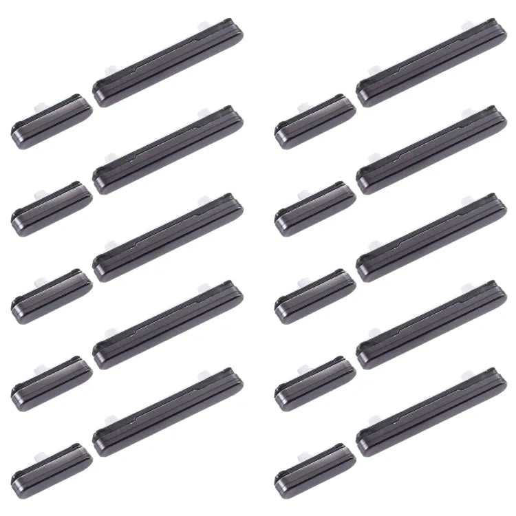Aan/uit-knop en volumeknop set voor Samsung Galaxy S22+ 5G SM-S906 (10 stuks, zwart)
