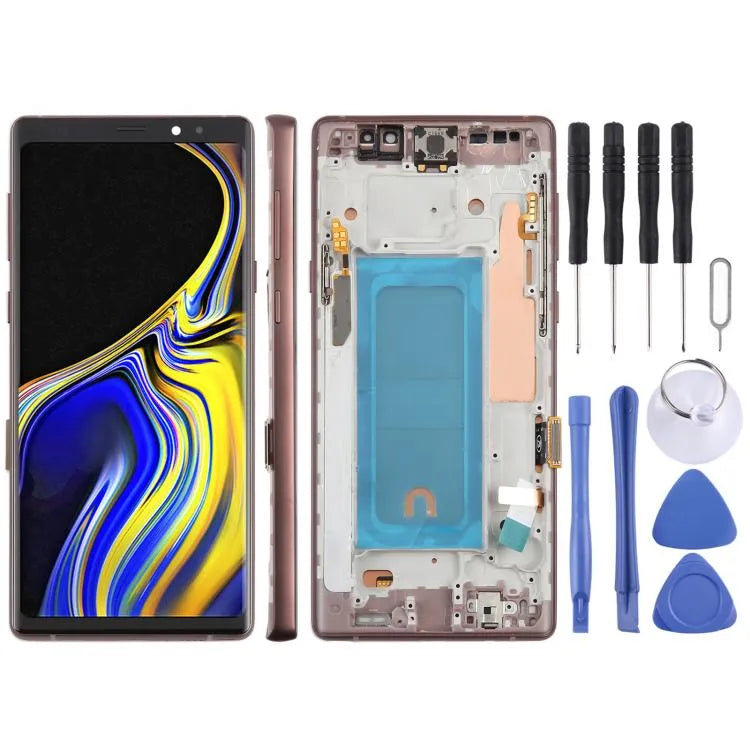TFT LCD-schermdigitizer met frame voor Samsung Galaxy Note9 SM-N960F 6,33 inch (goud)