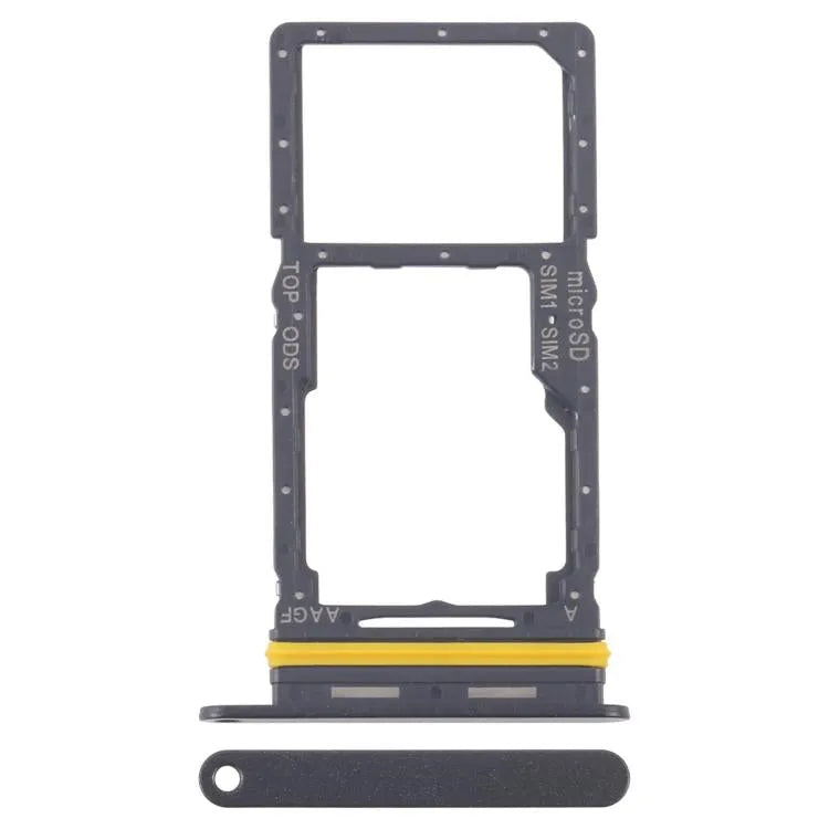 Originele SIM + SIM/microSD-kaartlade voor Samsung Galaxy A17 5G SM-A176B (zwart)