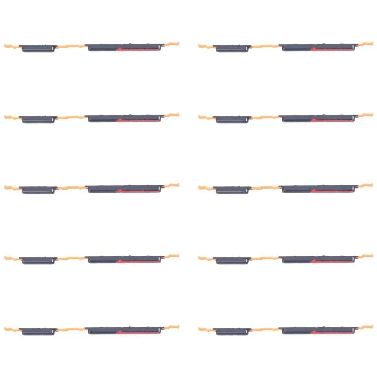 Aan/uit-knop en volumeknop set 10 stuks voor Samsung Galaxy A04 SM-A045F (zwart)