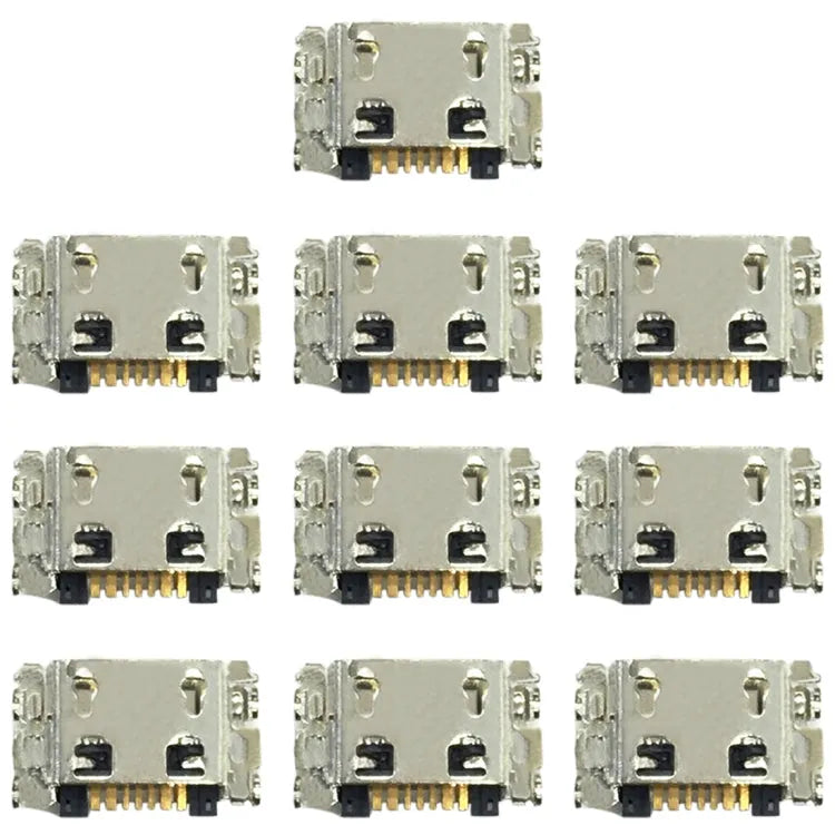 Set 10 stuks oplaadpoort-connectoren voor Samsung Galaxy J3 J320 J100 J500 J500G en Tab 3 T355C