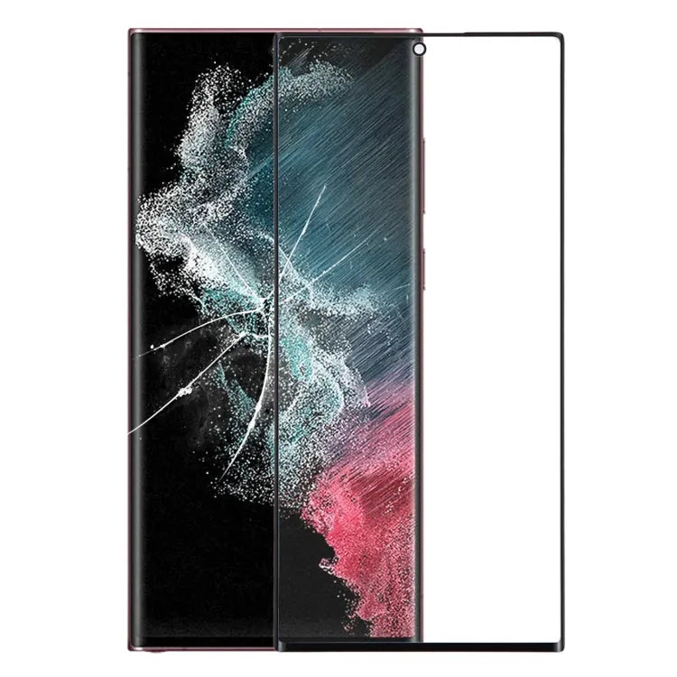 Set 10 stuks voorscherm-glaslens met OCA-lijm voor Samsung Galaxy S22 Ultra 5G SM-S908B